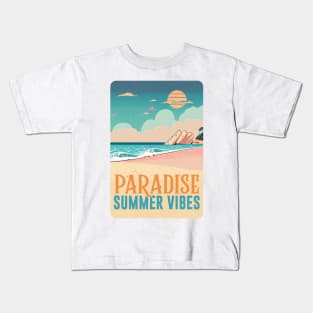 Paradise Summer Vibes Kids T-Shirt